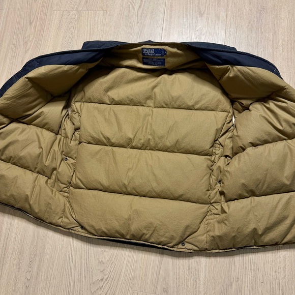 Vintage Polo Ralph Lauren Utility Hunting Goose Down Puffer Vest Mens Medium 80s - Picture 9 of 12
